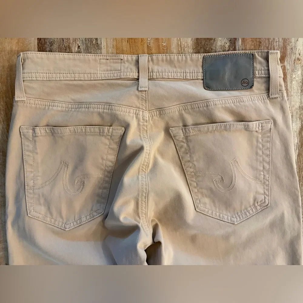 Ag Adriano Goldschmied Pants Men's Size 30 X 32 Everett Slim Straight Khaki Tan